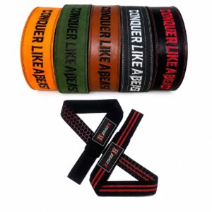 BeastX powerlifting combo - lever belt and lifting straps set Pakistan